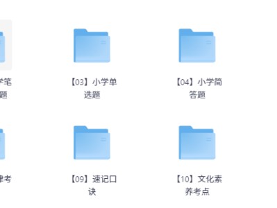 小学教资笔试资料包大集合，同行那花399买的