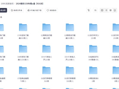 2024某宝报价158车载U盘种类齐全高音质 MP3/mp4/wav/41g