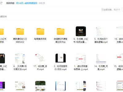 月入8万+小红书虚拟资源项目